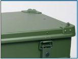 Painted aluminium boxes Painted aluminium boxes