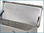 Caja de aluminio con tapa de espuma de sellado integral