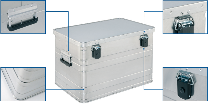 Aluminum Kiste - AA 240 Budget Box Forderseite