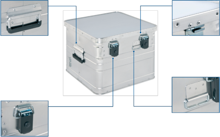 Archivierungsbox de aluminio - BB 345 Office Box Vorderansicht