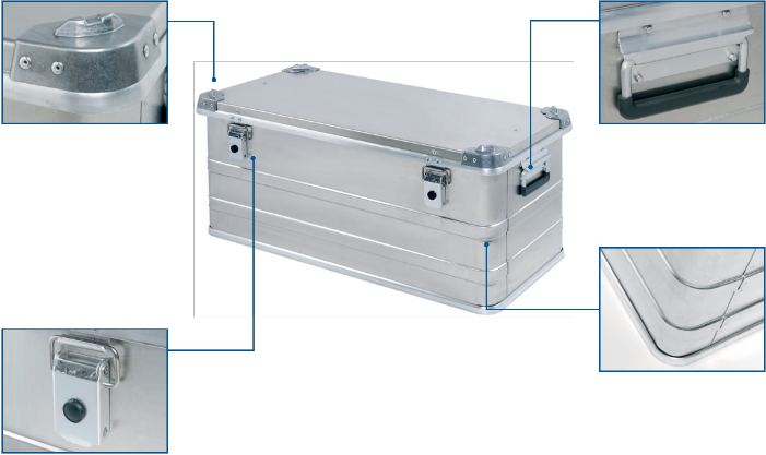 Alubox - Caja Offshore AL 640 vista frontal