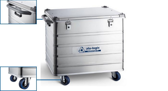 Transport Box Trolley, Versatile & Durable Alu Transport Solution