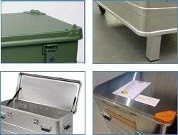 Options of aluminium boxes Options of aluminium boxes