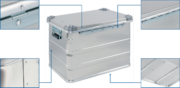 Alubox - une boîte de rangement ultime comme emballage à chemins multiples